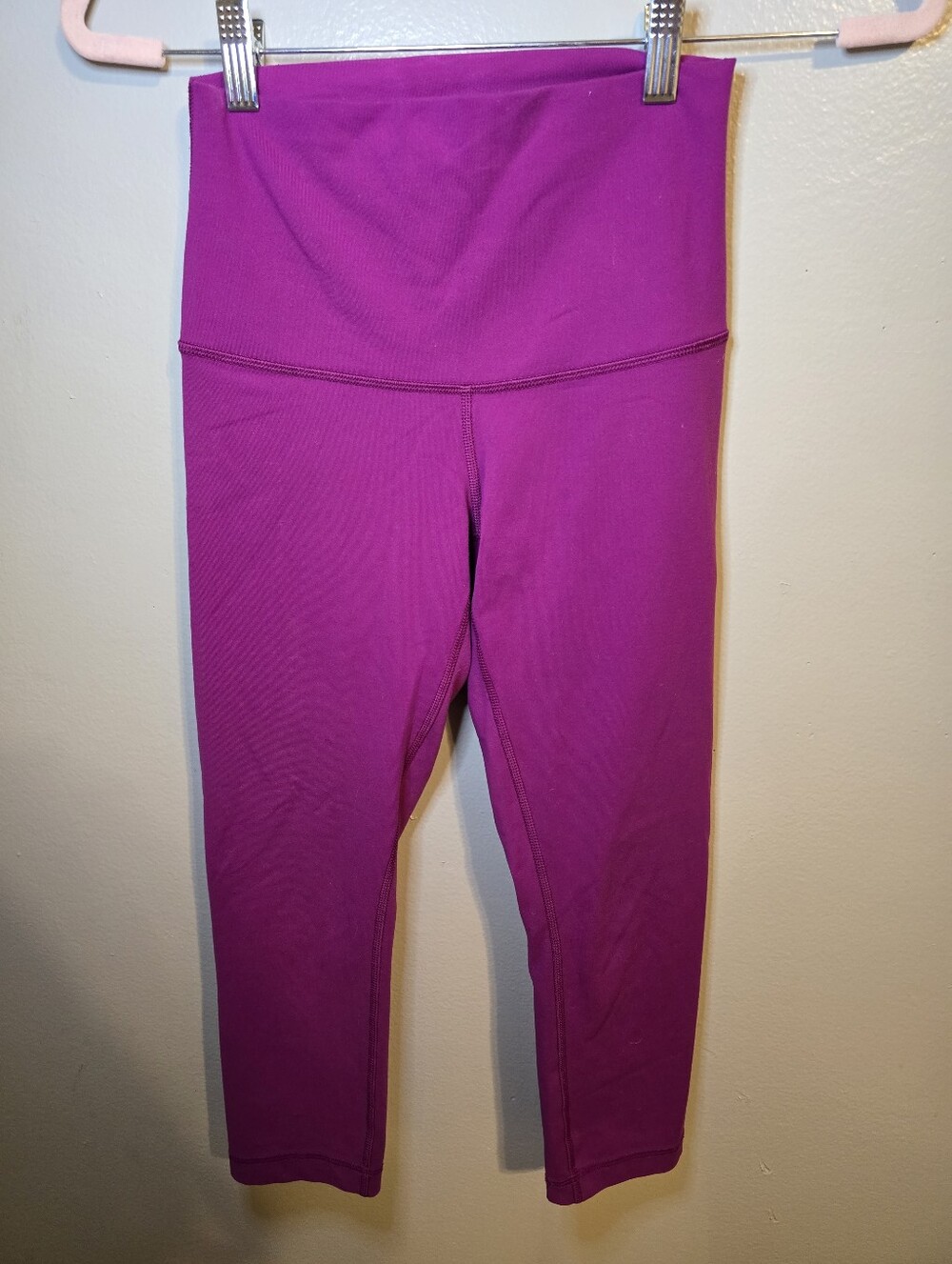 Lululemon High-Waist Magenta Active Leggings